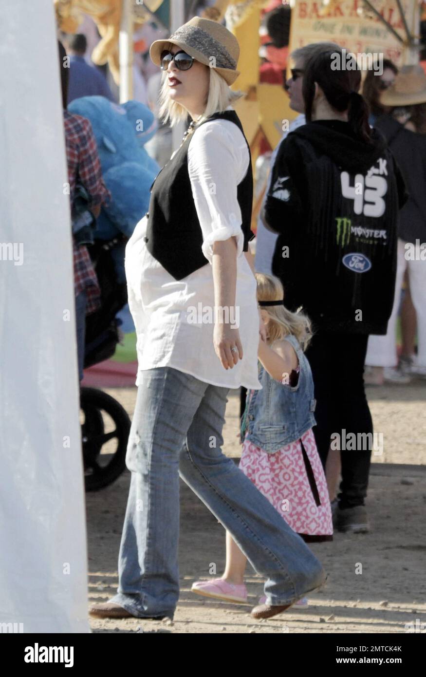 TV reality star Tori Spelling in her last trimester is seen at the
