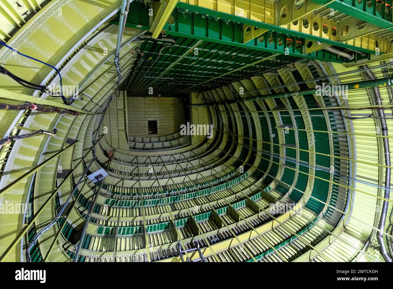 Cargo compartment of a cargo plane, commercial aviation, cargo