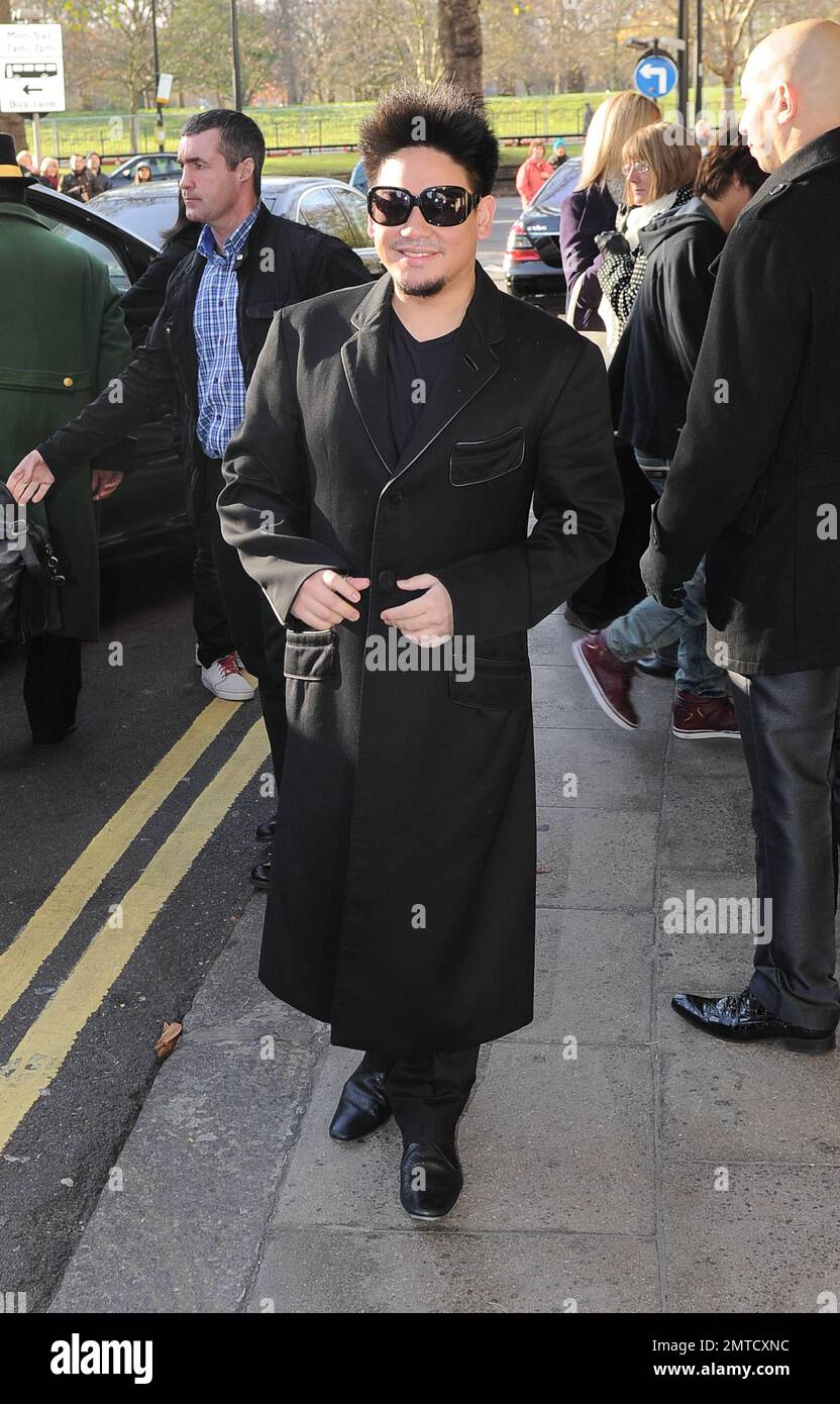 HRH Prince Azim is seen arriving at a luxury hotel in London prior to ...