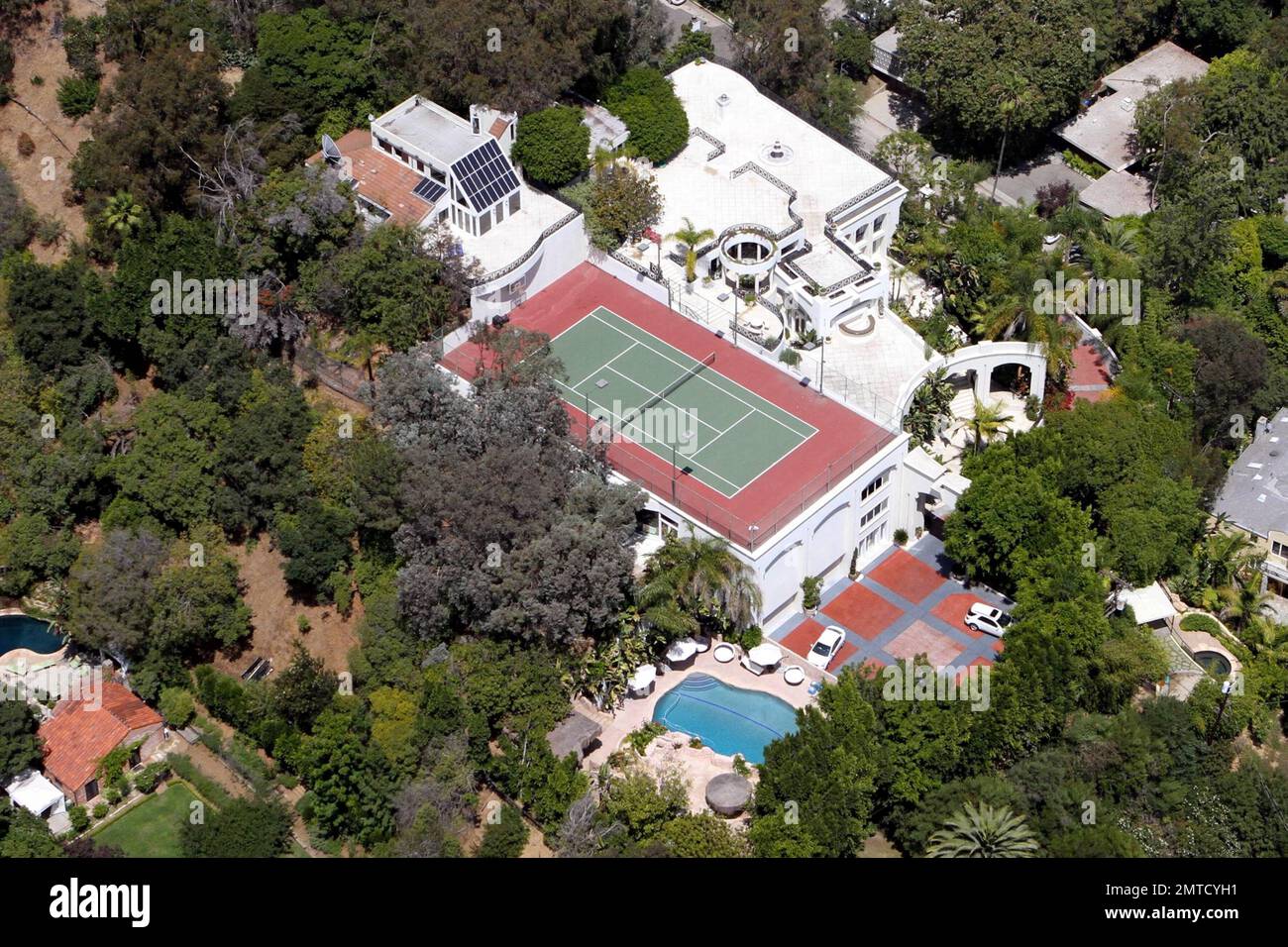 Aerial views of the $11.9 million 10-bedroom, 11-bathroom home Prince ...