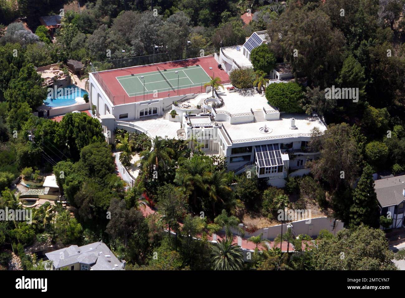 Aerial views of the $11.9 million 10-bedroom, 11-bathroom home Prince ...