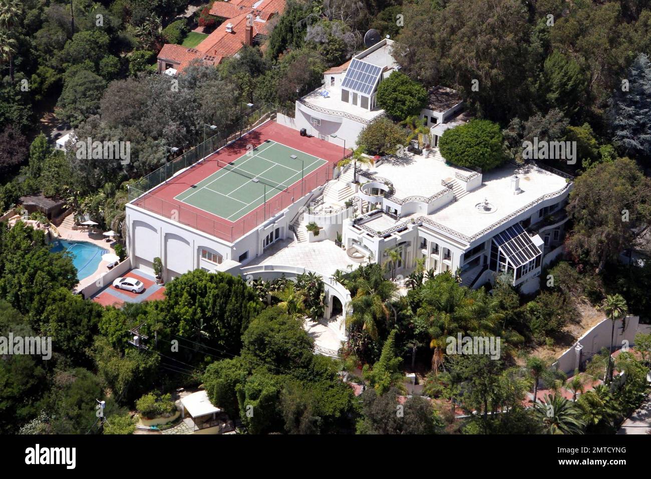 Aerial views of the $11.9 million 10-bedroom, 11-bathroom home Prince ...