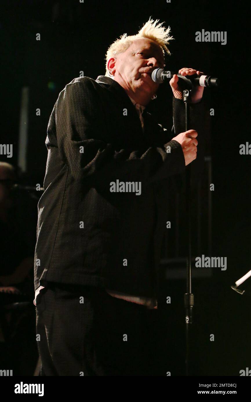 Public Image LTD fronted by John Lydon performs at the Fonda Theatre. Los Angeles, CA. 29th November 2015. Stock Photo