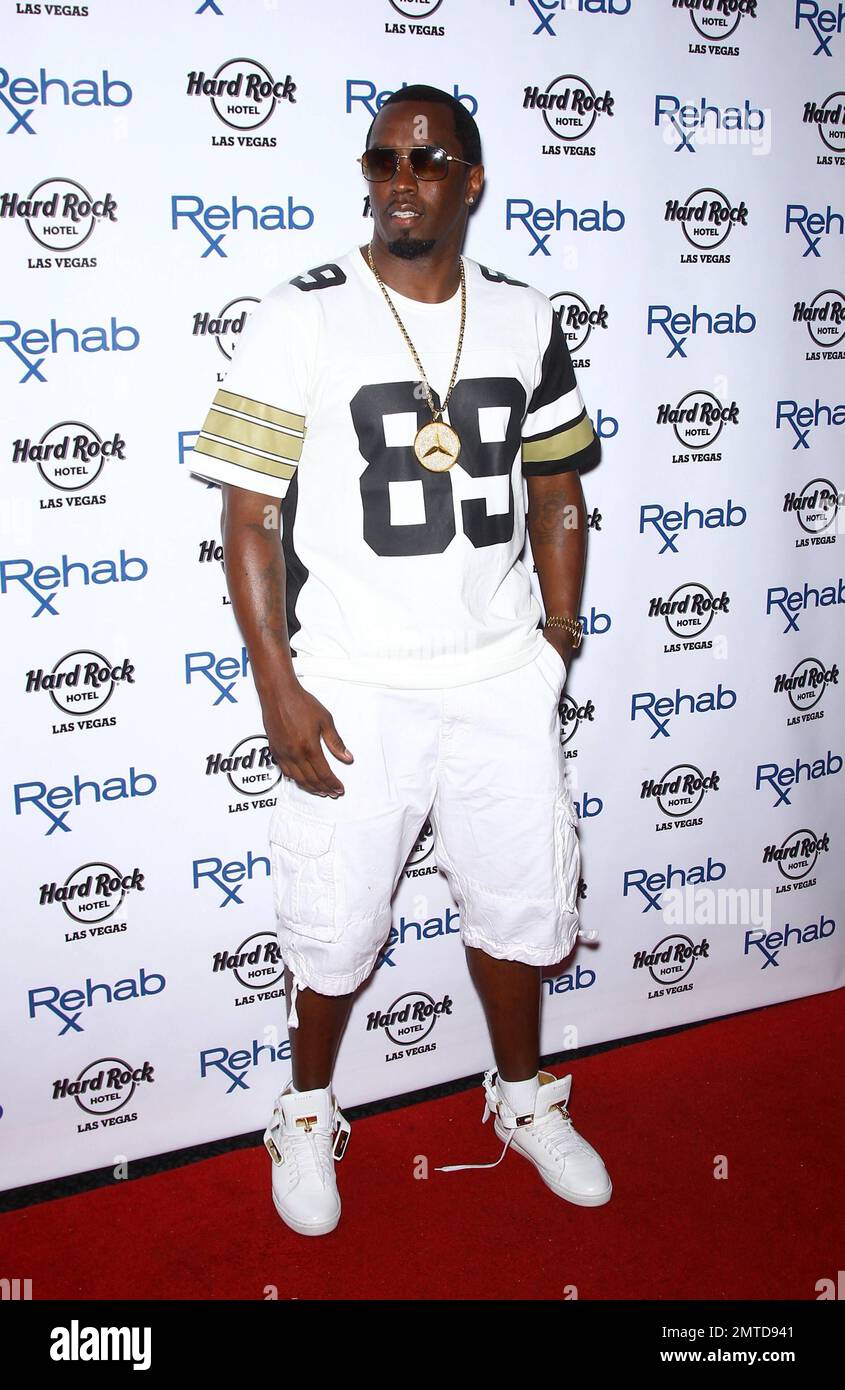 Sean 'Diddy' Combs AKA Puff Daddy hosts a Pre-Fight Party at REHAB Pool  Party at Hard Rock Hotel & Casino in Las vegas, NV on august 26, 2017.  Credit: Erik Kabik Photography/Media