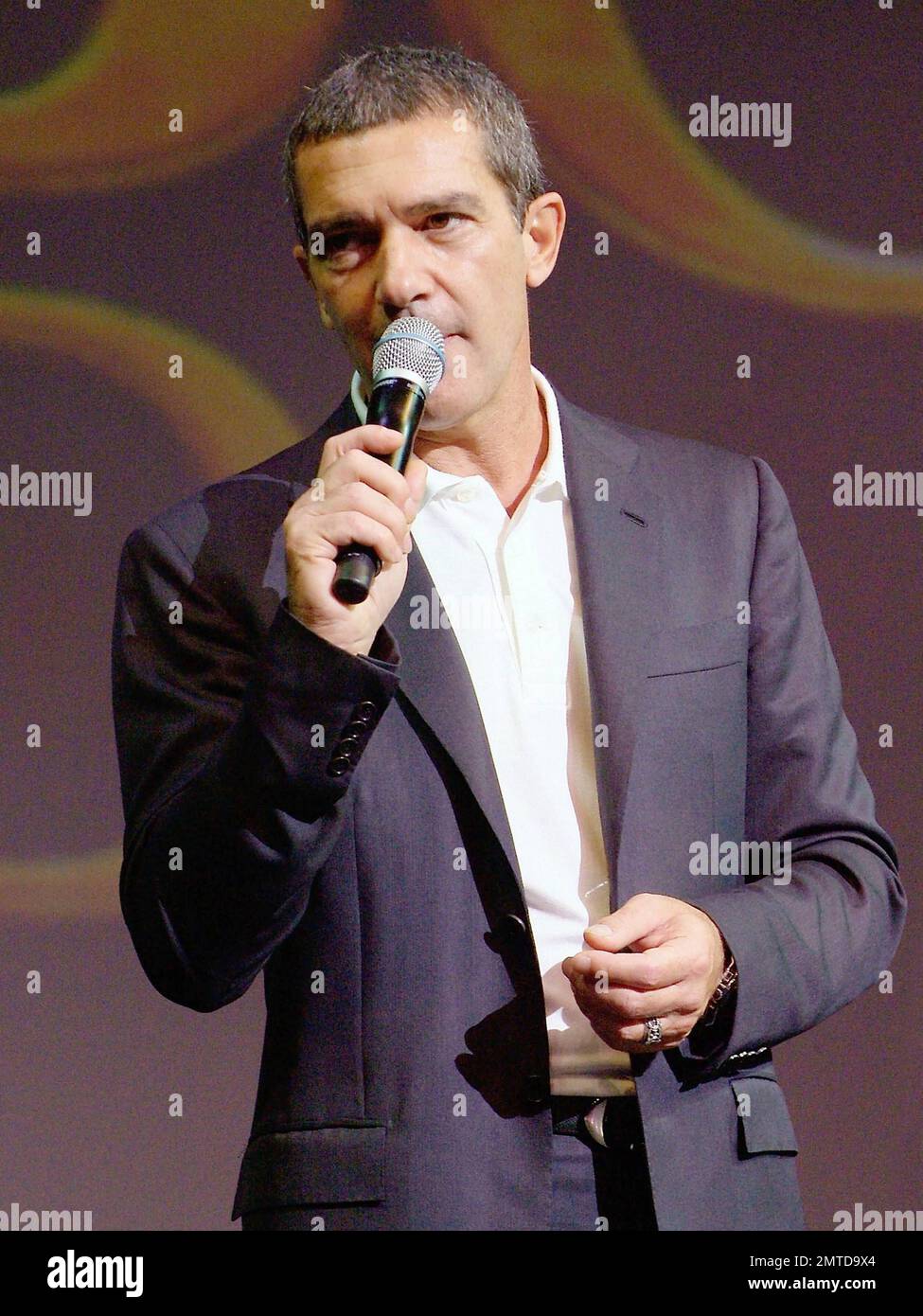Antonio Banderas at the Allure of the Seas premiere of "Puss In Boots