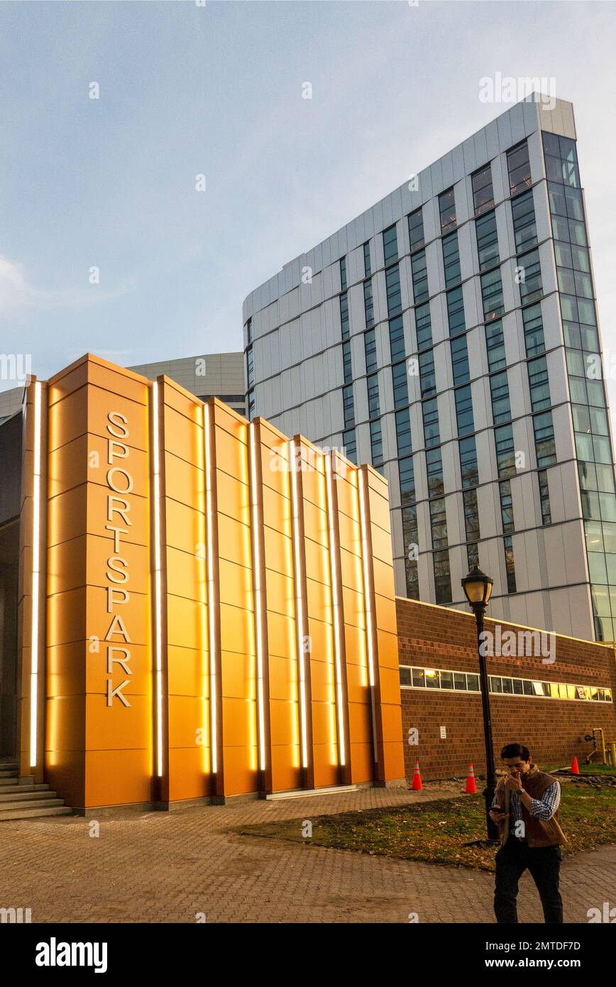 Sportspark athletic complex on Roosevelt Island Manhattan New York City