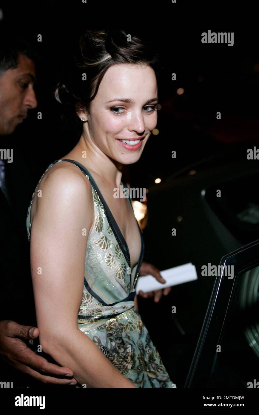 Exclusive!! Rachel McAdams and Tim Robbins leave the after party for