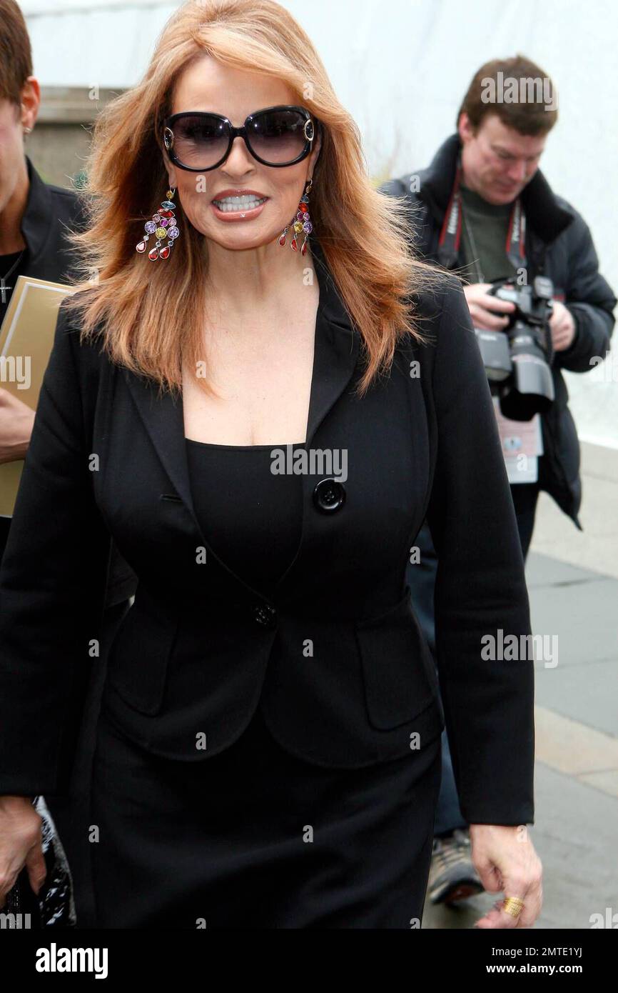 Raquel Welch takes part in MercedesBenz Fashion Week events in New