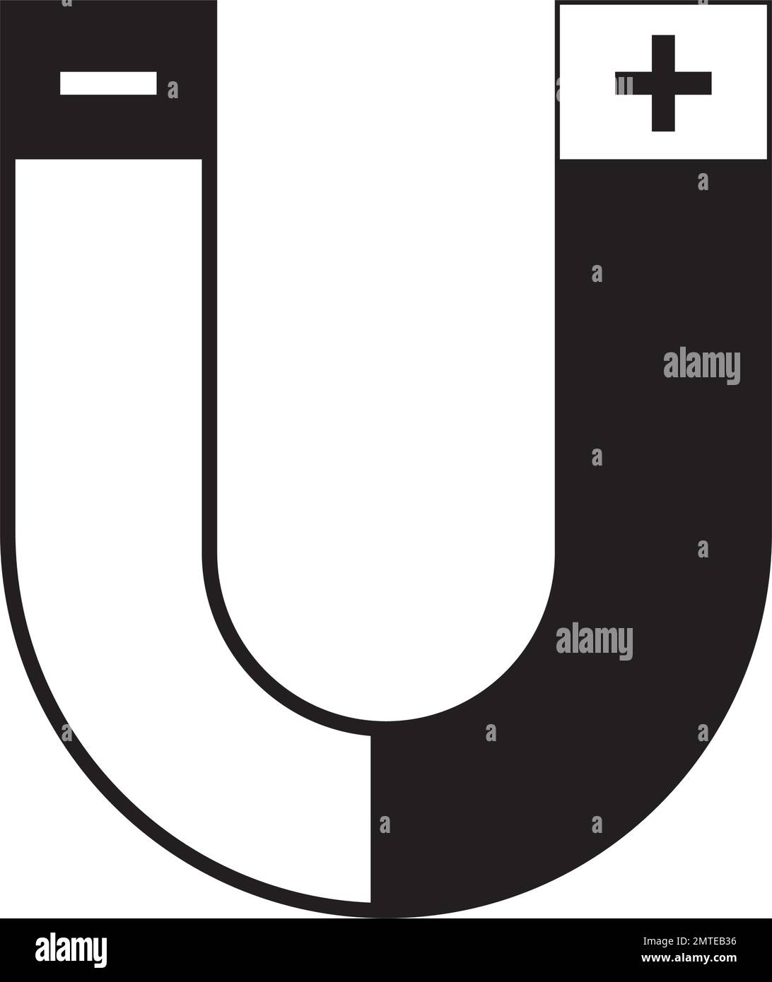 Icon. Horseshoe Physics Element Symbol Stock Vector