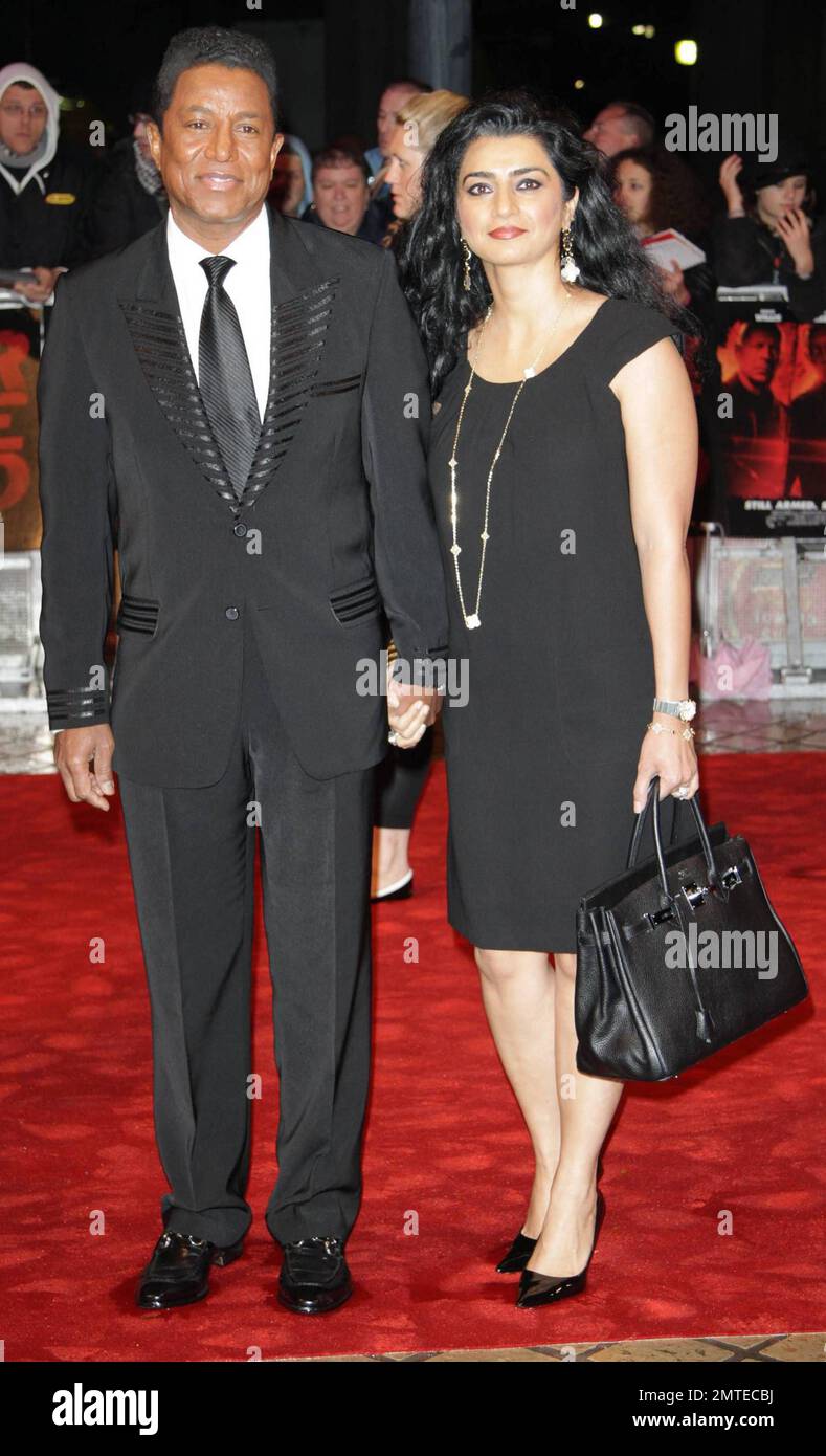 Jermaine Jackson and Halima Rashid walk the red carpet for the UK