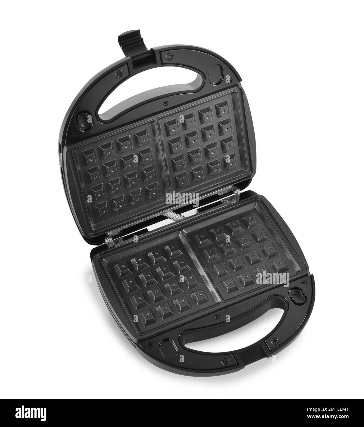 Modern electric waffle iron isolated on white Stock Photo Alamy