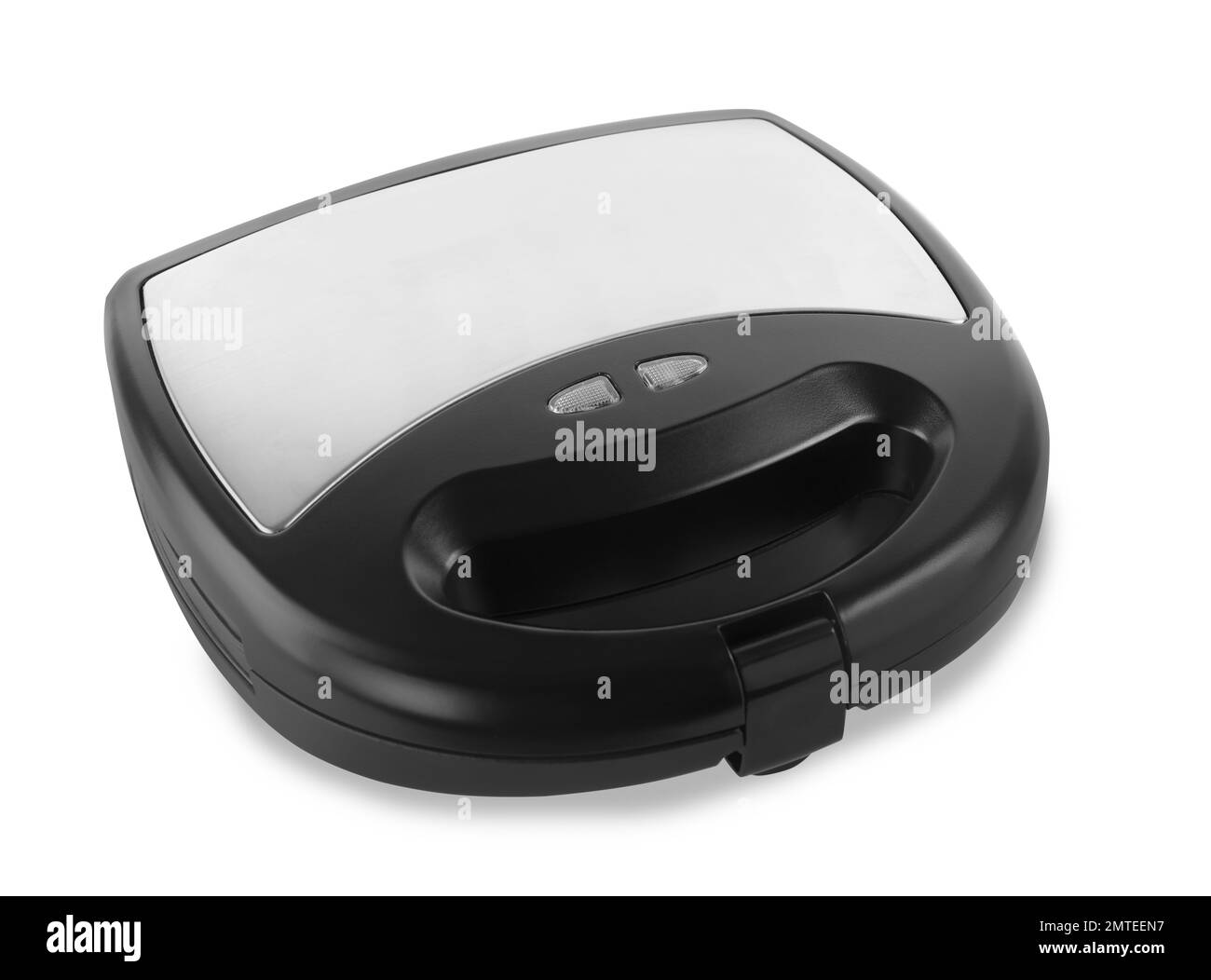 Modern electric waffle iron isolated on white Stock Photo Alamy