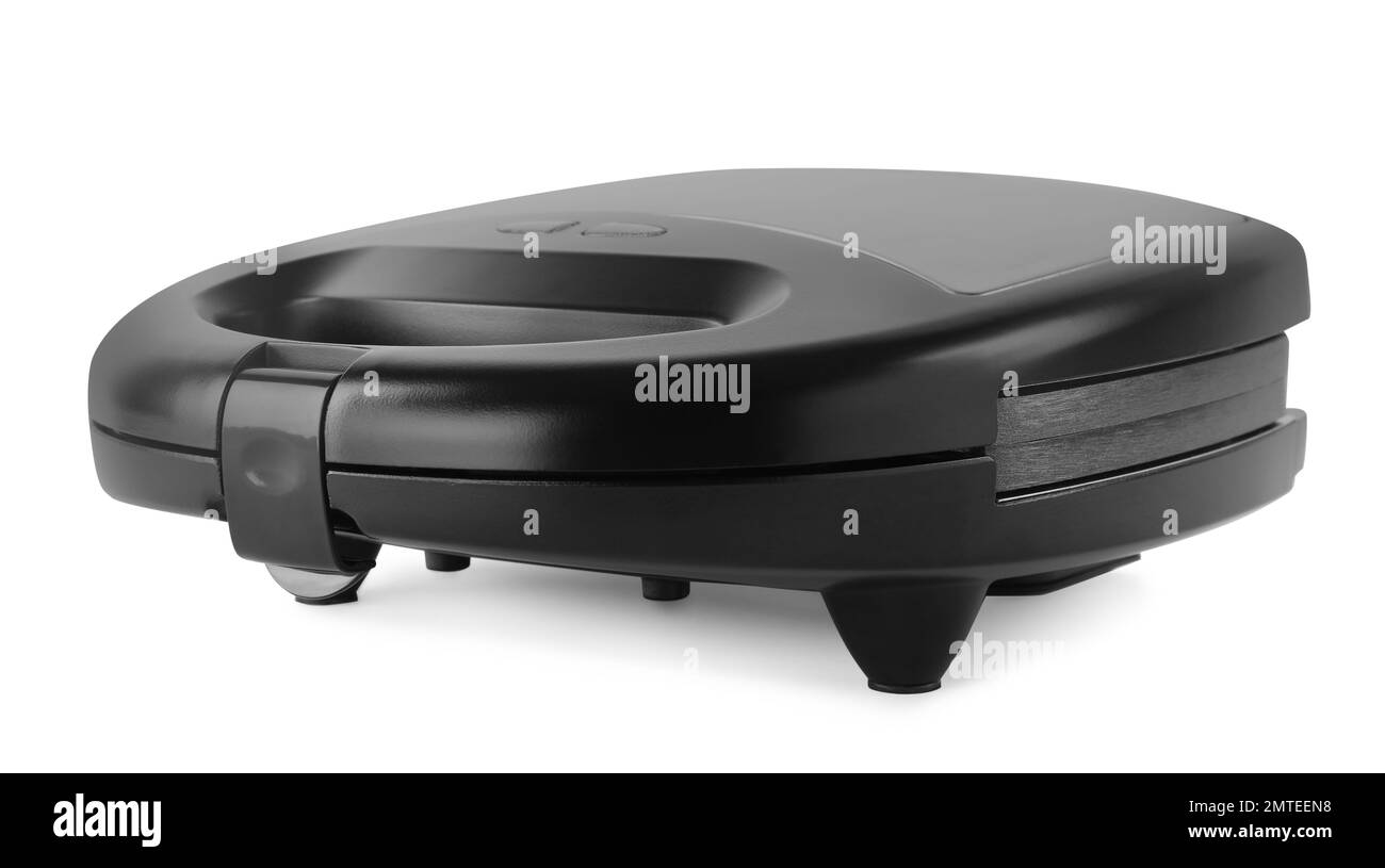 Modern electric waffle iron isolated on white Stock Photo Alamy