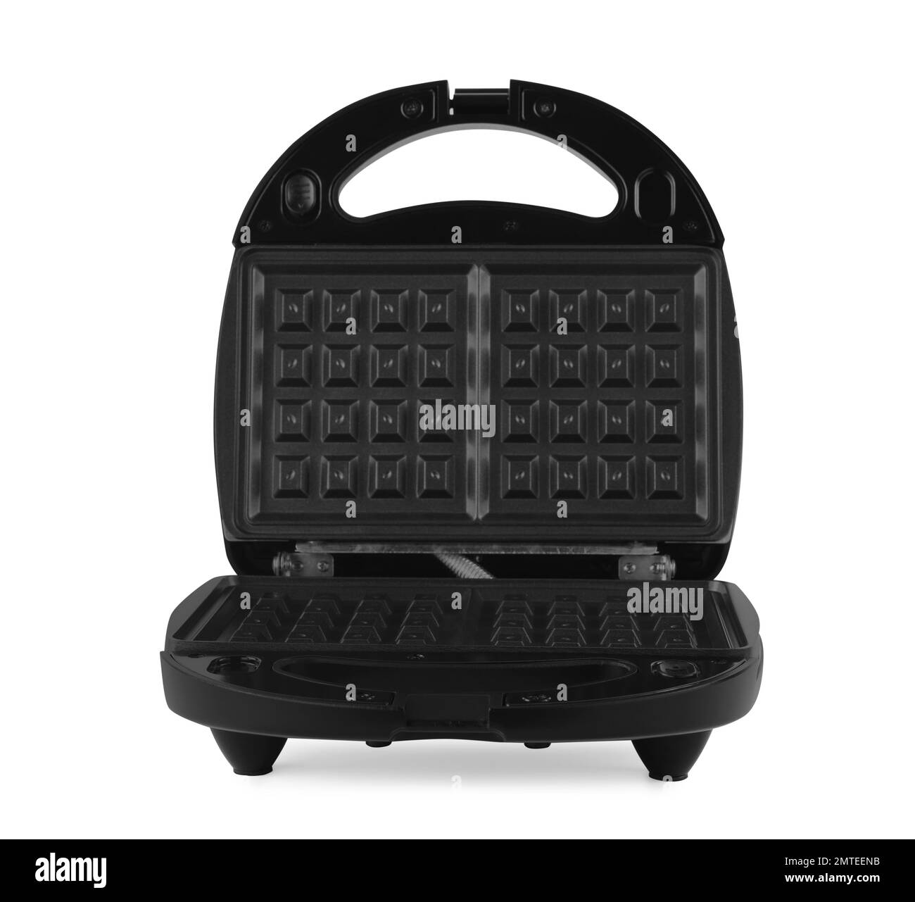 Modern electric waffle iron isolated on white Stock Photo Alamy