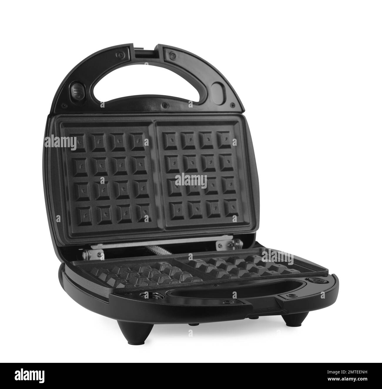 Modern electric waffle iron isolated on white Stock Photo Alamy