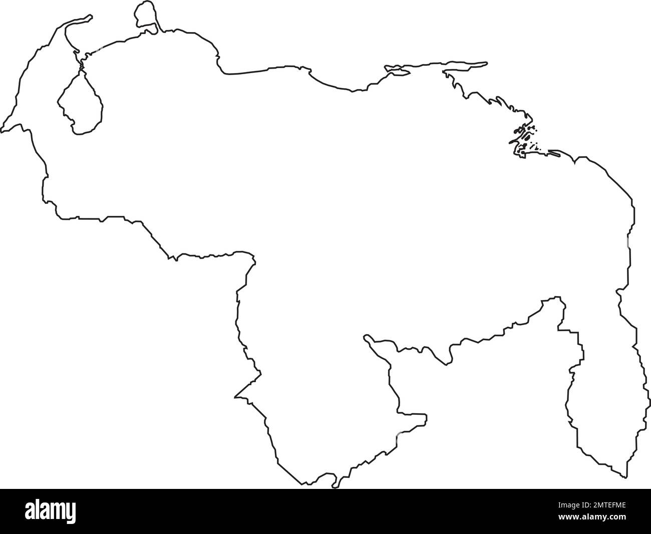Venezuela map Black and White Stock Photos & Images Alamy