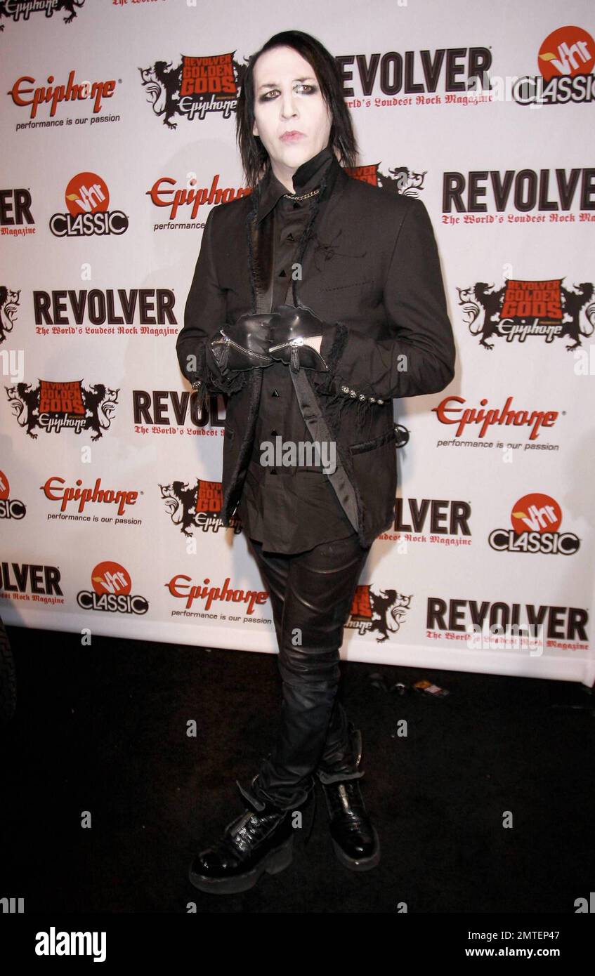 Marilyn Manson at the Revolver Golden Gods Awards at Club Nokia downtown in  Los Angeles, CA. 4/8/10 Stock Photo - Alamy