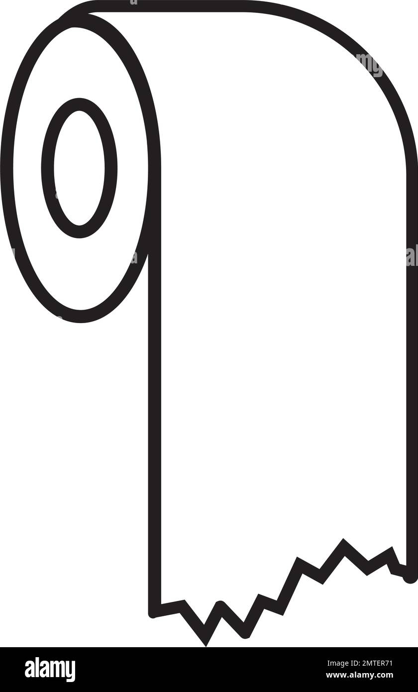 toilet paper icon vector illustration symbol design Stock Vector