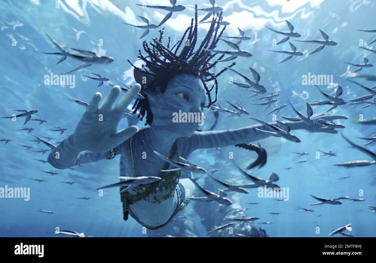 AVATAR: THE WAY OF WATER 2022 20th Century Studios film with Trinity Jo-Li Bliss Stock Photo