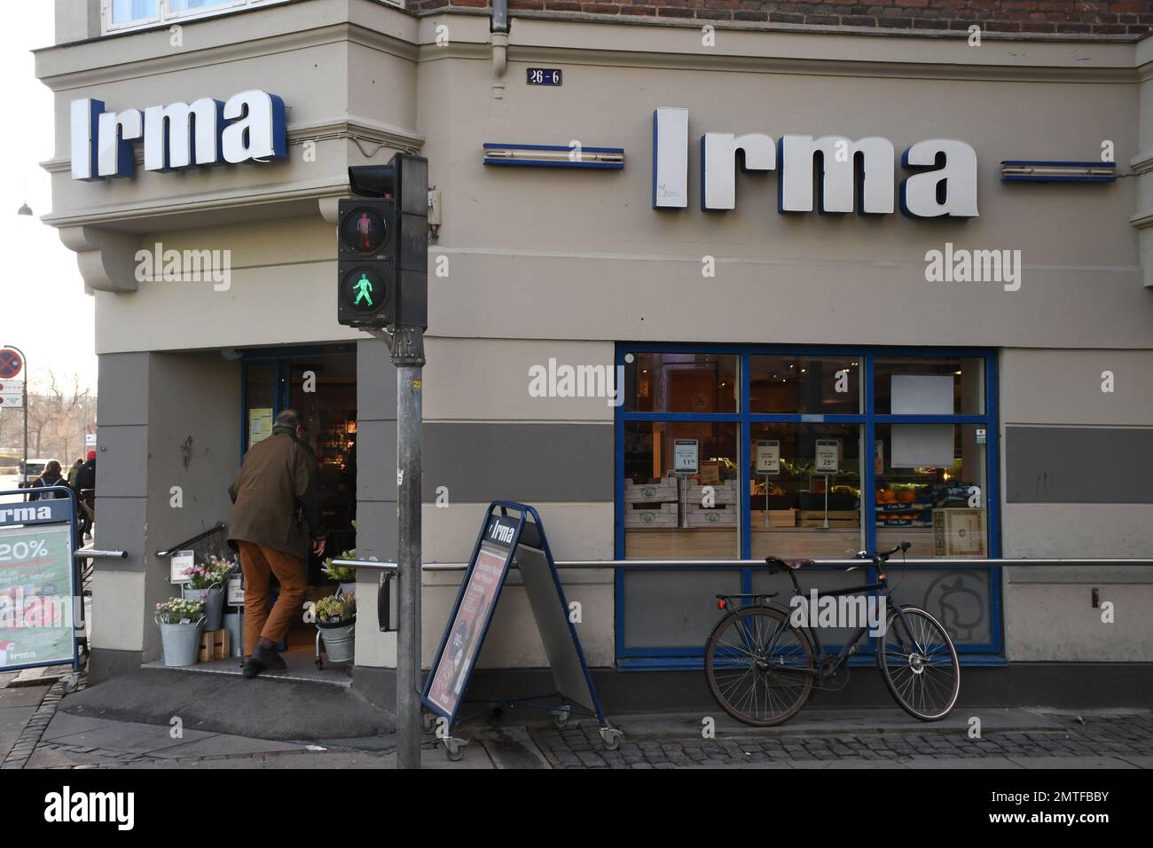 Copenhagen/Denmark/01 February 2023/Irma food market Denmark oldest