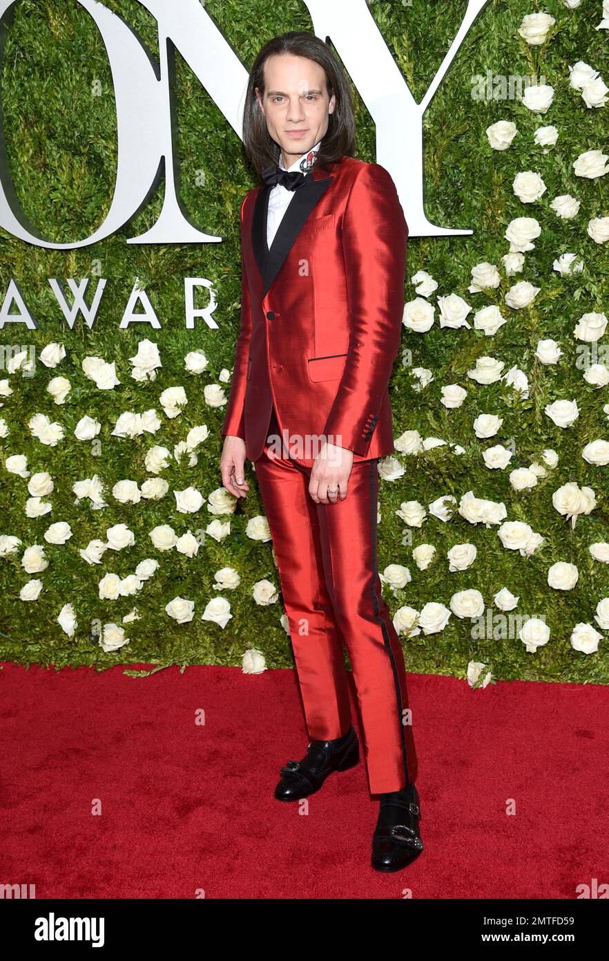 Jordan Roth arrives at the 71st annual Tony Awards at Radio City Music