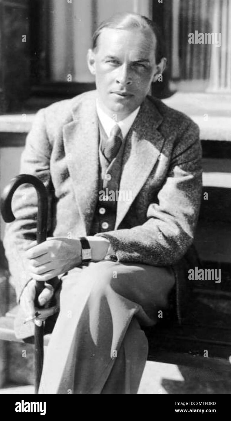 ERICH MARIA REMARQUE (1898-1970) German novelist who wrote All Quiet on the Western Front, photographe in Switzerland in 1929 Stock Photo