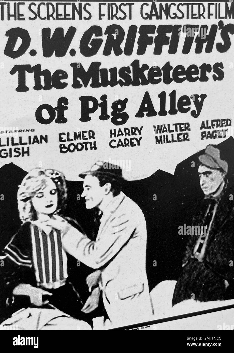 THE MUSKETEERS OF PIG ALLEY 1912 silent GFC film written and directed by D.W.Griffith Stock Photo