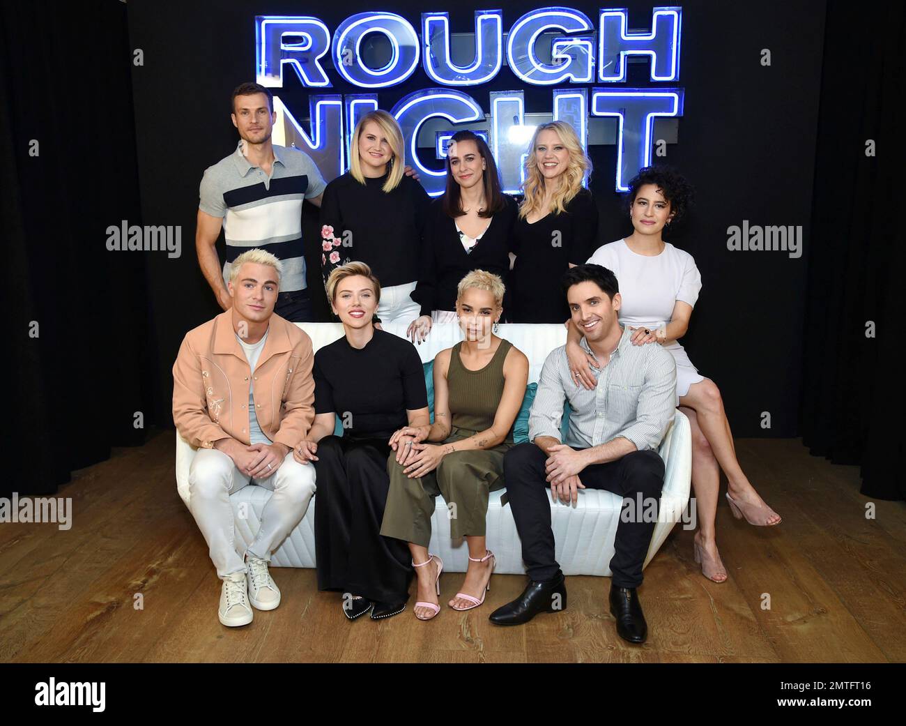 Rough Night cast members, from left back row, Ryan Cooper