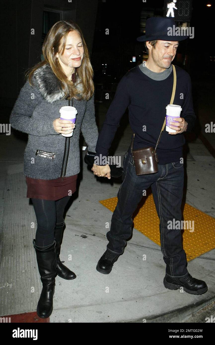 Robert Downey, Jr and wife Susan Levin look every bit the happy couple