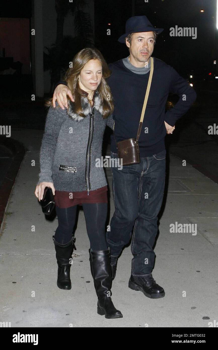 Robert Downey, Jr and wife Susan Levin look every bit the happy couple