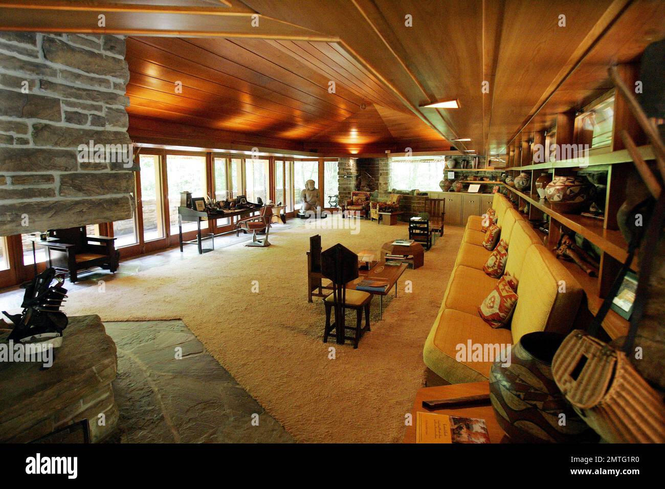 This June 6, 2005 file photo shows the interior of Kentuck Knob