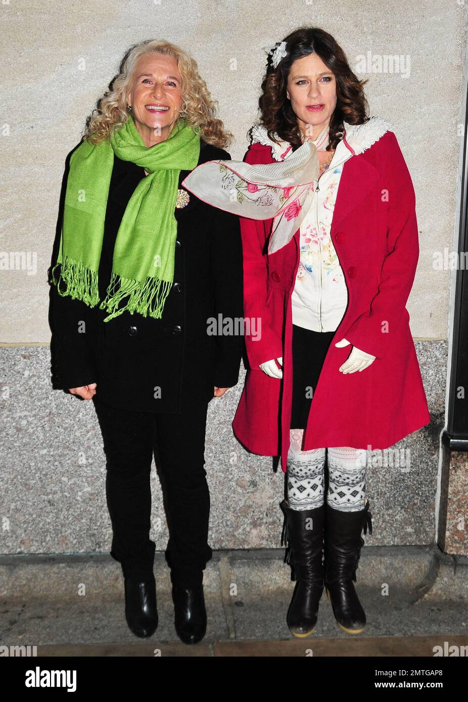 Carole King and Louise Goffin at the lighting of the 2011 Rockefeller Center Christmas Tree. The event will be broadcast on NBC December 2nd at 8PM ET PT in the US. New York