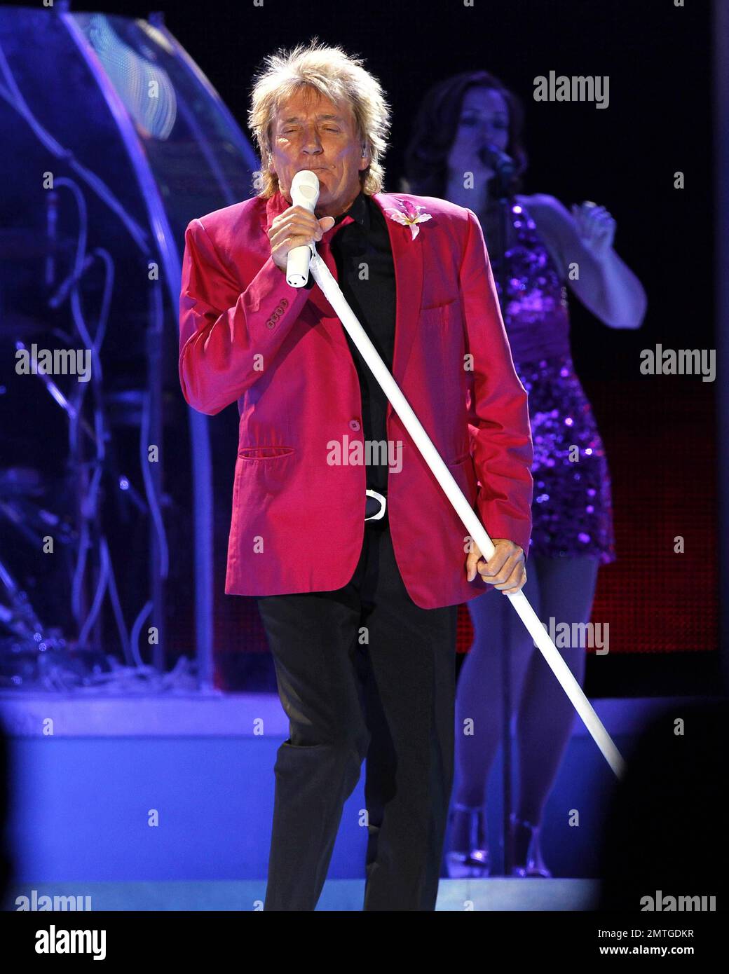 Rod Stewart and Stevie Nicks perform live in concert their "Heart & Soul Tour" at the Bank