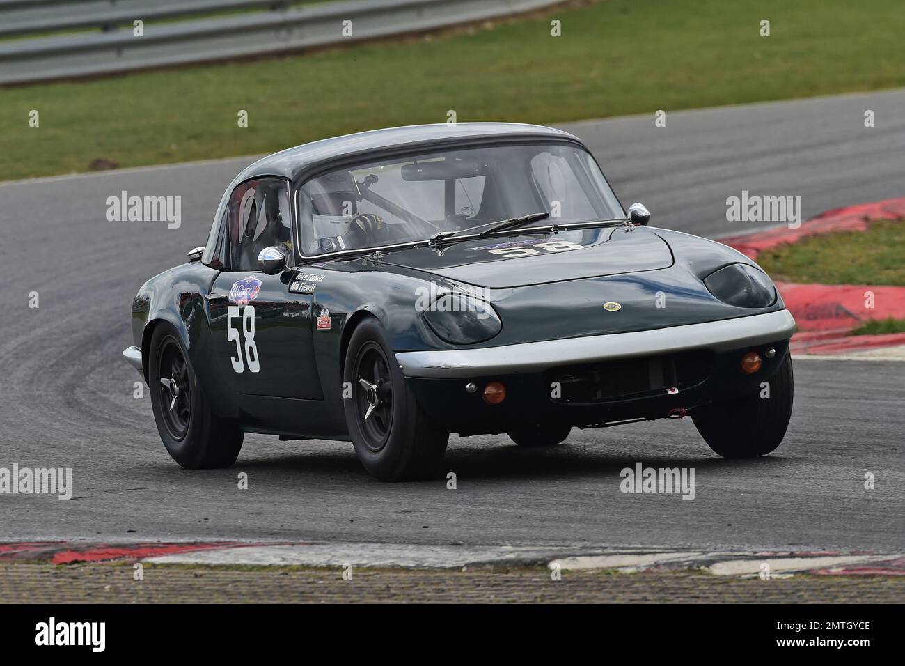 Mike Flewitt, Neil Myers, Lotus Elan S2, Mintex Classic K, pre-1966 cars racing with the same specification of the period to the FIA regulations, incl Stock Photo