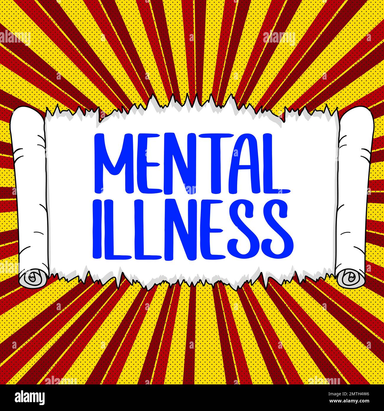 Conceptual caption Mental Illness. Word Written on person condition