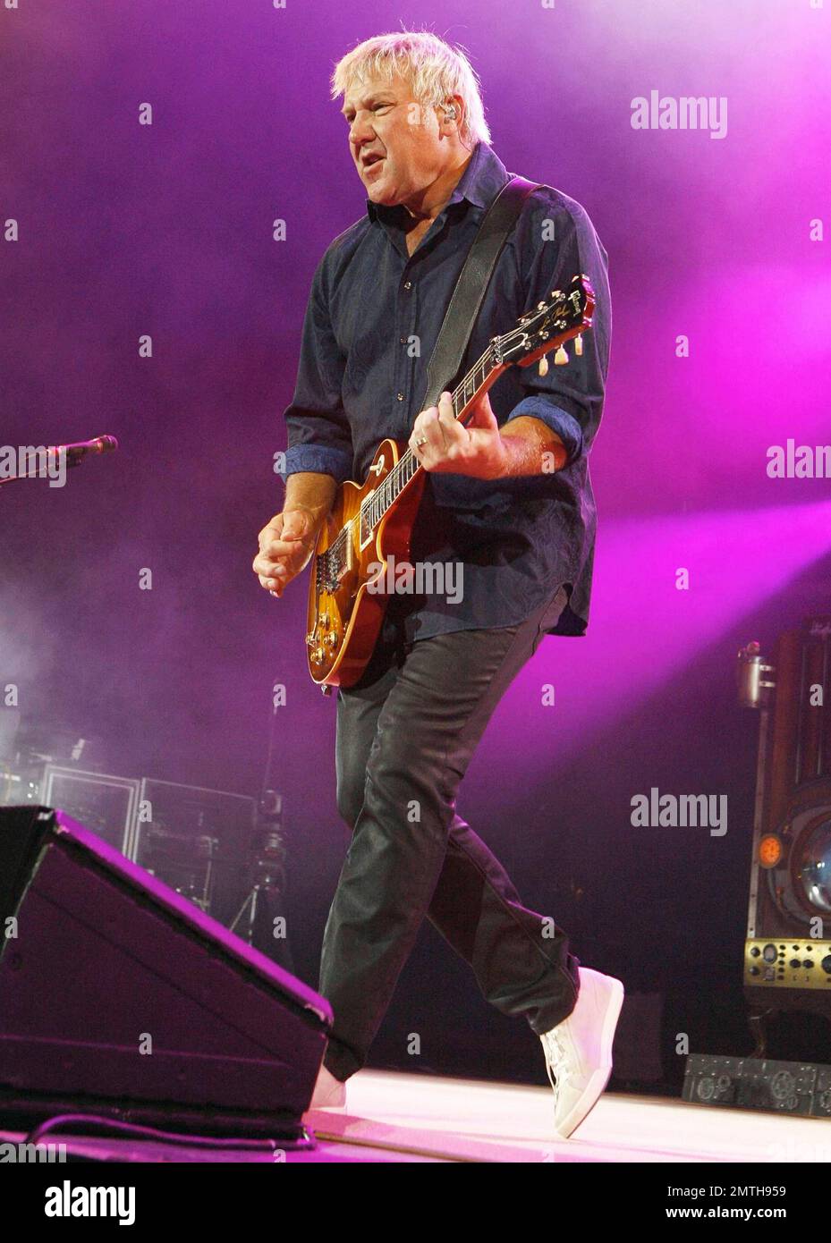 Legendary rock band Rush perform live at Cruzan Amphitheatre where lead