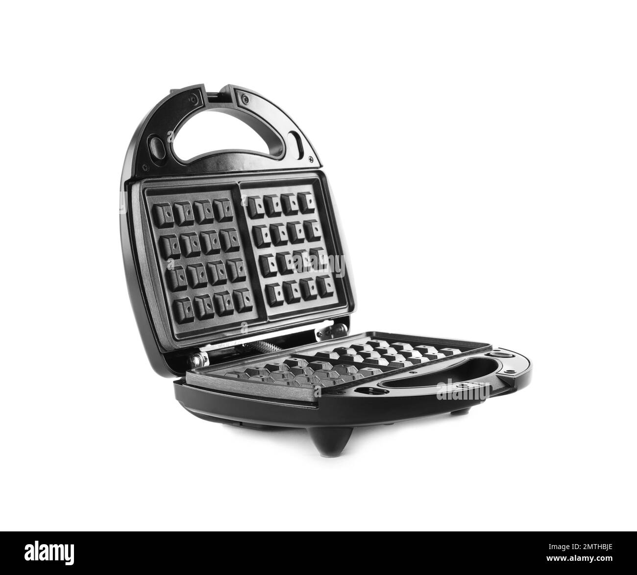 New modern waffle iron isolated on white Stock Photo Alamy