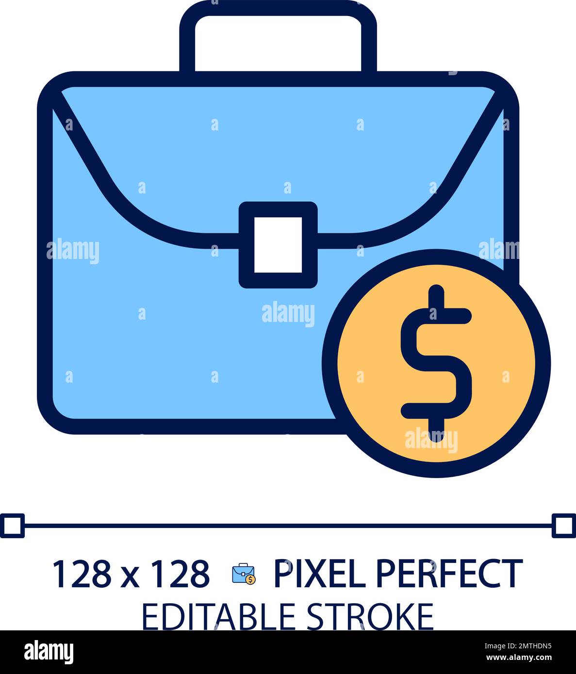 Salary pixel perfect RGB color icon Stock Vector Image & Art - Alamy