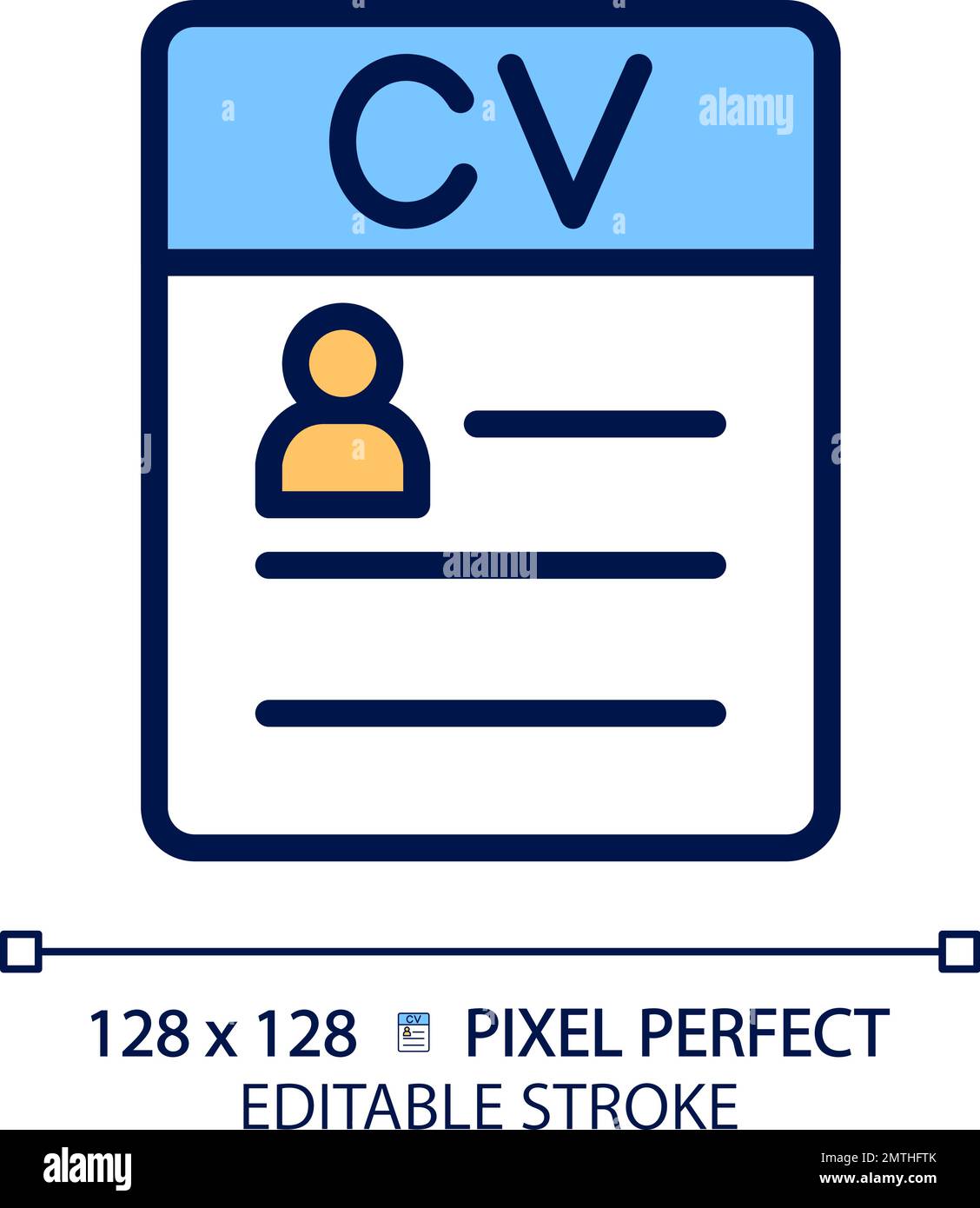 CV pixel perfect RGB color icon Stock Vector