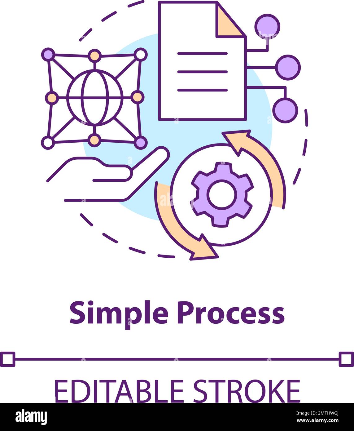 Simple process concept icon Stock Vector Image & Art - Alamy