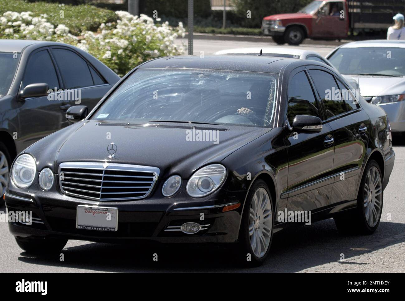 Sylvester Stallone arrives at his son Sage Stallone's funeral. Wearing