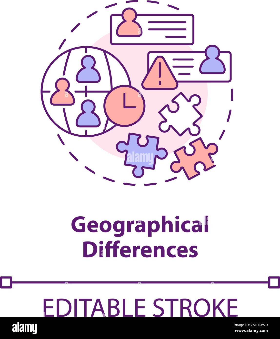 Geographical differences concept icon Stock Vector Image & Art Alamy