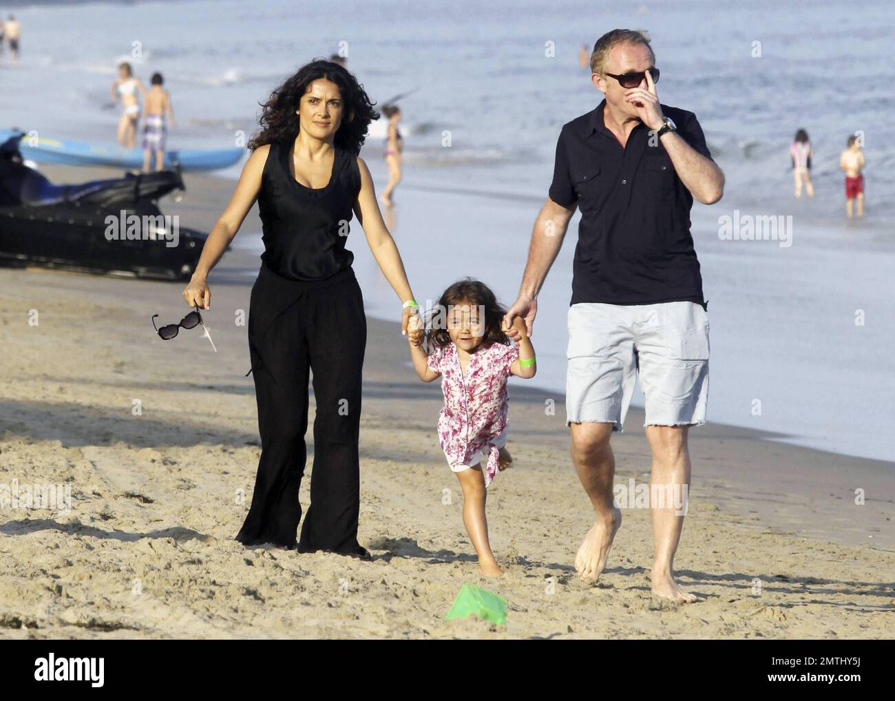 EXCLUSIVE!! Actress Salma Hayek, husband FrancoisHenri Pinault and
