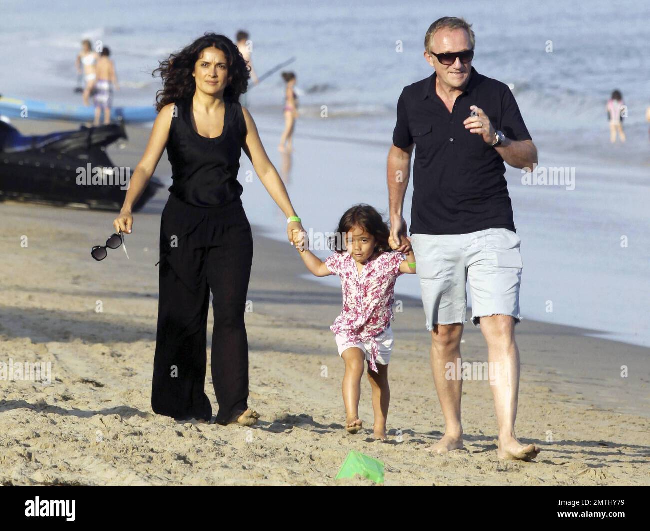EXCLUSIVE!! Actress Salma Hayek, husband Francois-Henri Pinault and