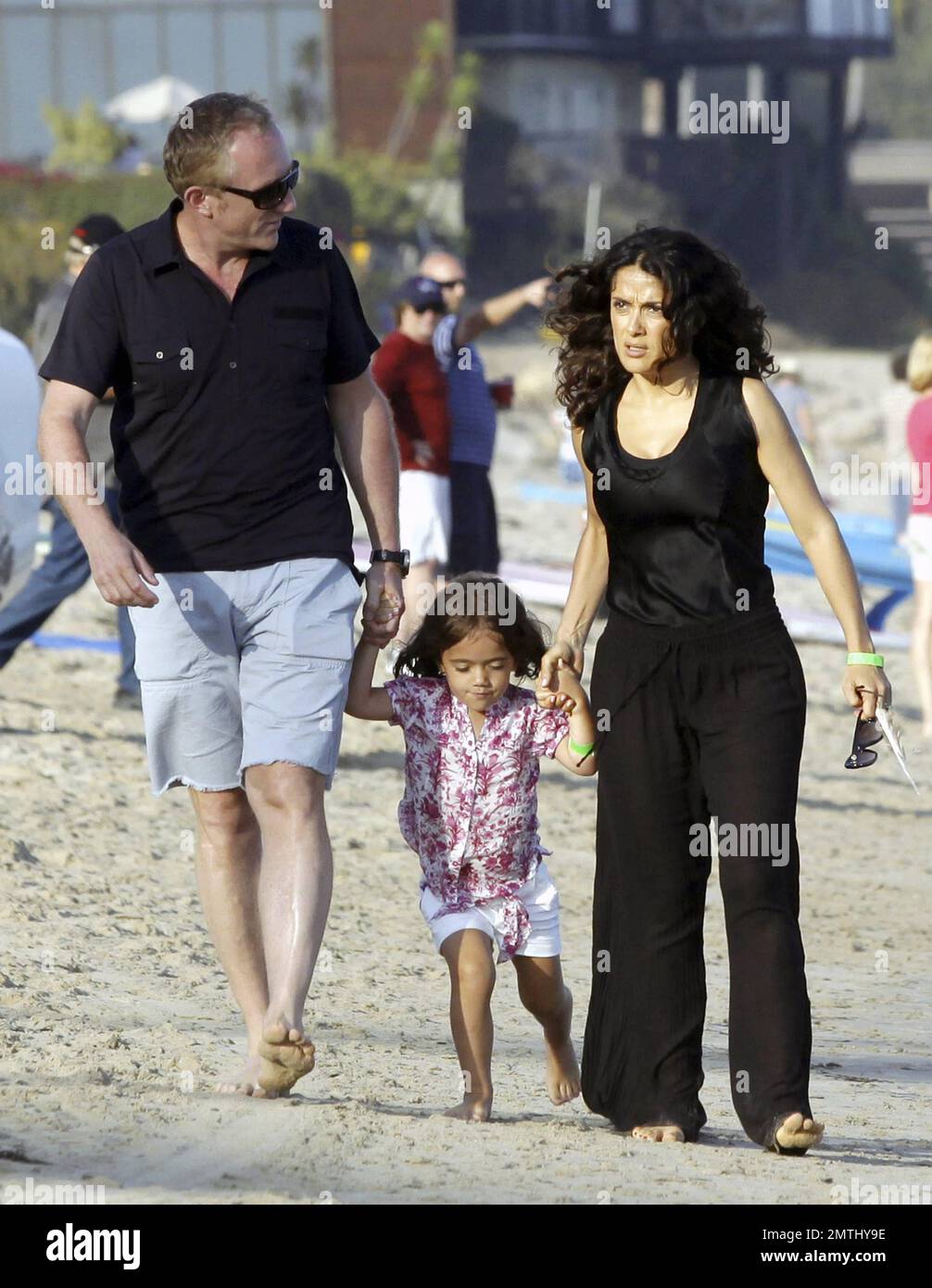 EXCLUSIVE!! Actress Salma Hayek, husband FrancoisHenri Pinault and
