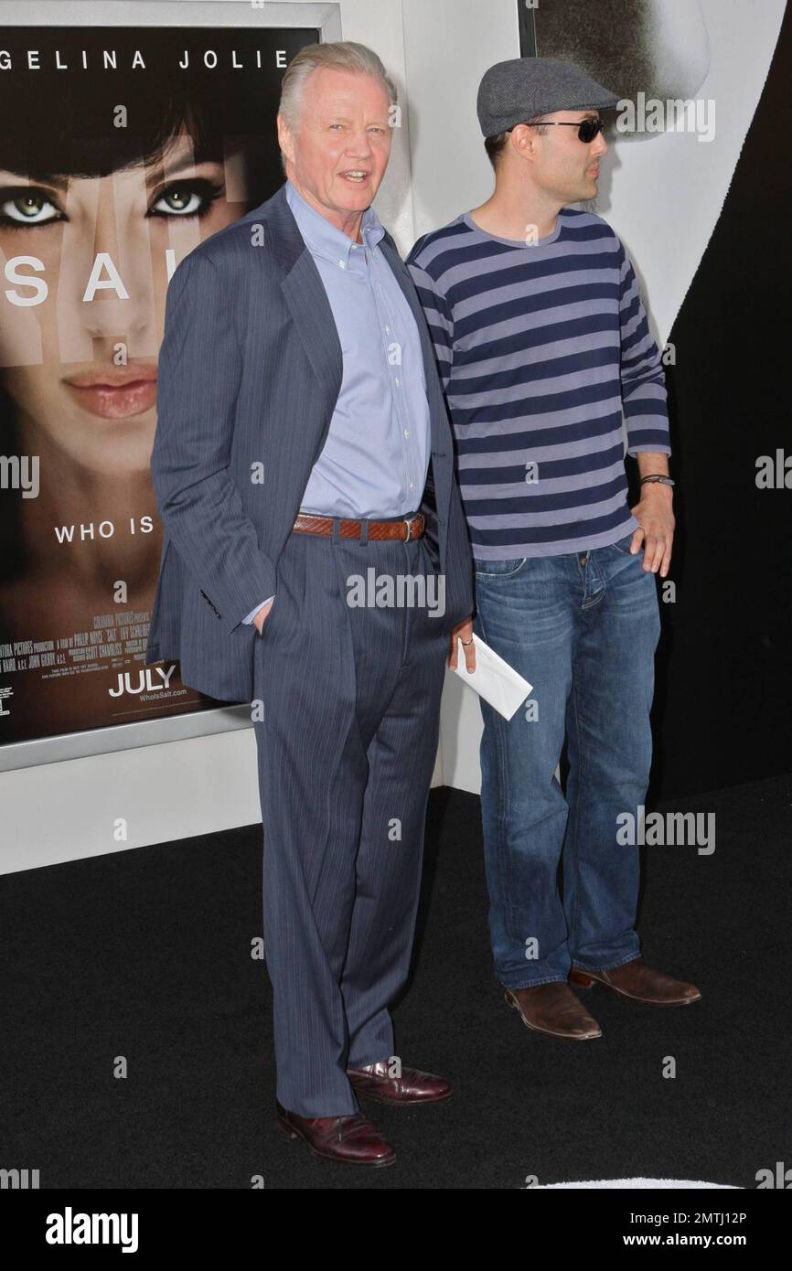 Jon Voight and son at the premiere of 