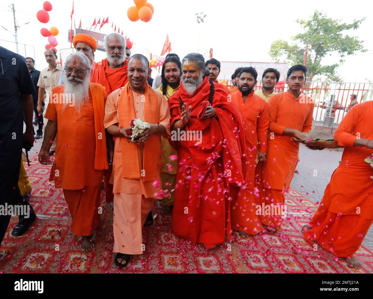 India's northern state Uttar Pradesh Chief Minister Yogi Adityanath ...