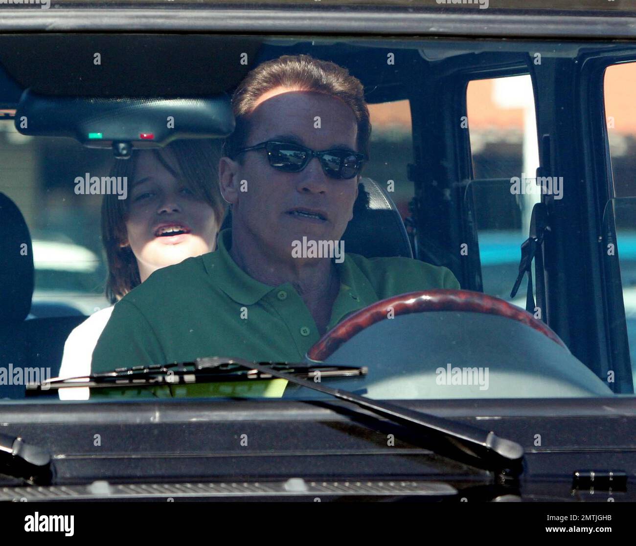Exclusive!! Arnold Schwarzenegger takes his son Patrick out for another