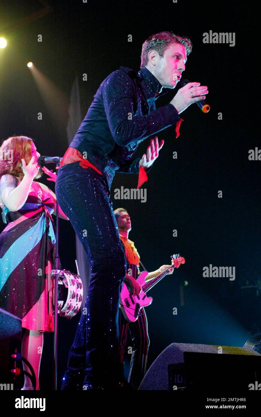 Scissor Sisters Jake Shears performing at Wembley Arena, Wembley UK 11