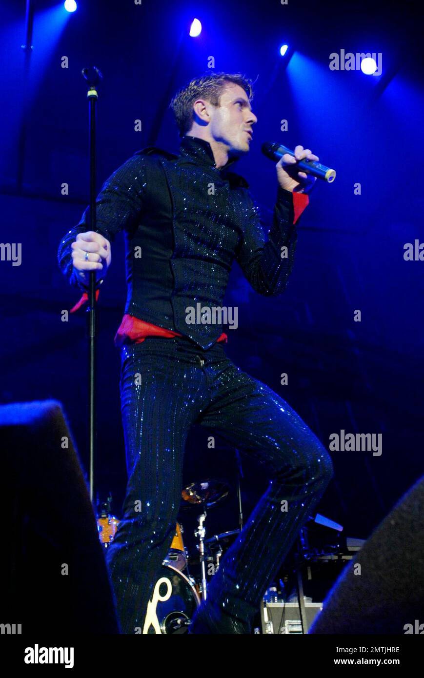 Scissor Sisters Jake Shears performing at Wembley Arena, Wembley UK 11